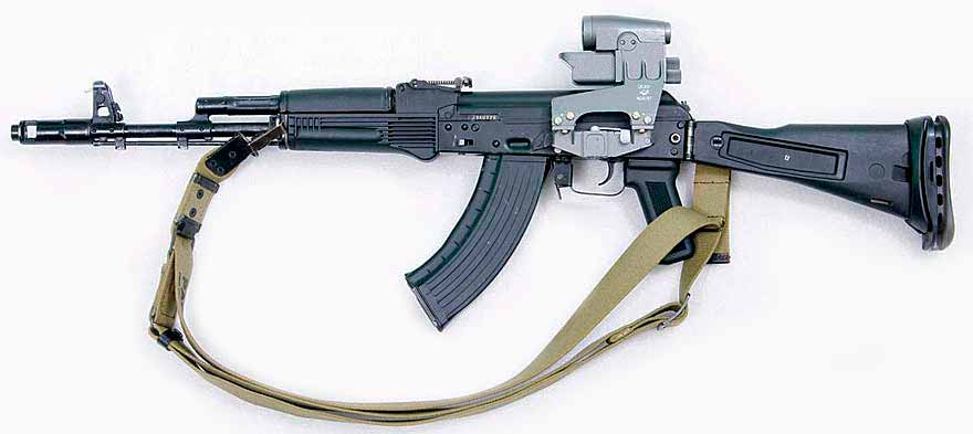The reflex sight 1P63 on the AK-103