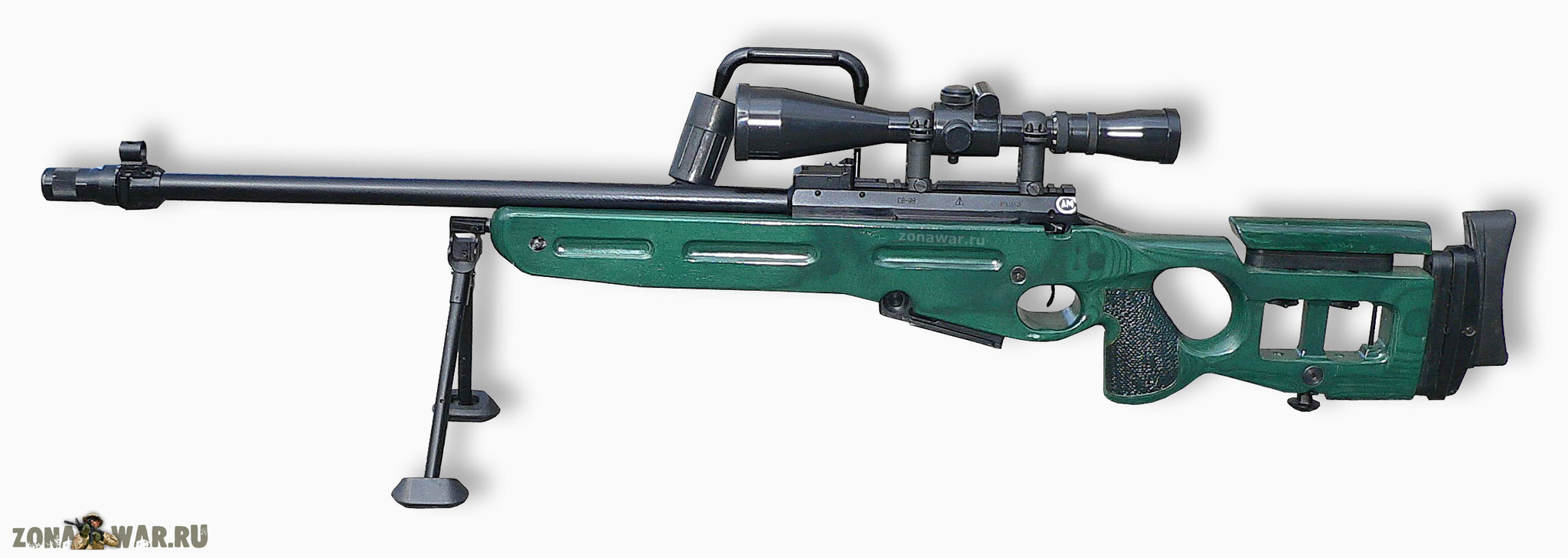 Снайперская винтовка СВ-98 на сошке 