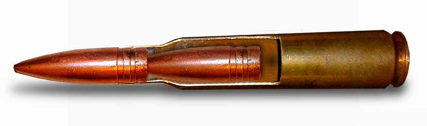 Double-bullet cartridge - 12.7 1SL (9-A-4012) in the context of