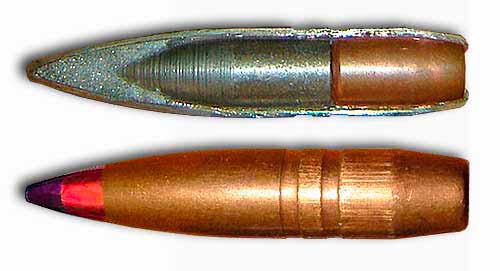 Бронебойно-зажигательно-трассирующяя пуля патрона 12,7 БЗТ-44
