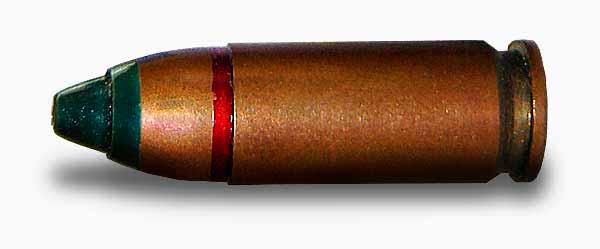 Cartridge with armour piercing tracer bullet 9x21 ВТ (7BT3)