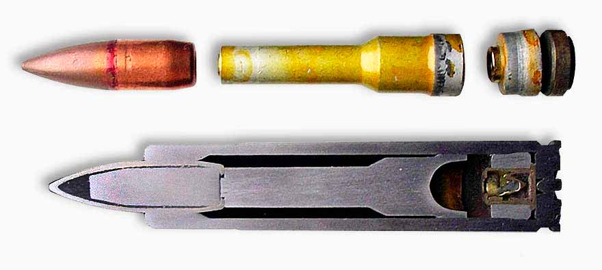 The device is 7.62 mm cartridge PZAM