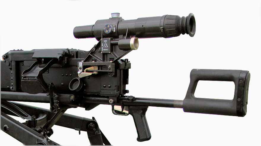 Sight Rifle machine-gun machine gun on the SPP 