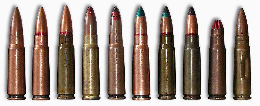 7.62 mm submachine gun cartridges