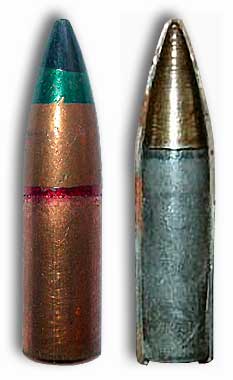 A bullet with a reduced rate 7.62 US (57-N-231U)